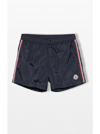 moncler ανδρικό μπλε logo patch swim shorts