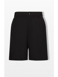 moncler ανδρικό μαύρο seersucker shorts