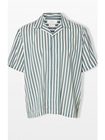 selected homme ανδρικό πράσινο printed shirt