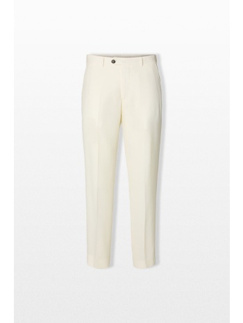 selected homme ανδρικό λευκό wool blend suit trousers