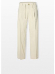 selected homme ανδρικό μπεζ straight leg trousers