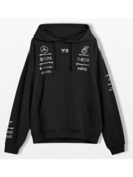 y-3 yohji yamamoto x amg ανδρικό μαύρο f1 team hoodie