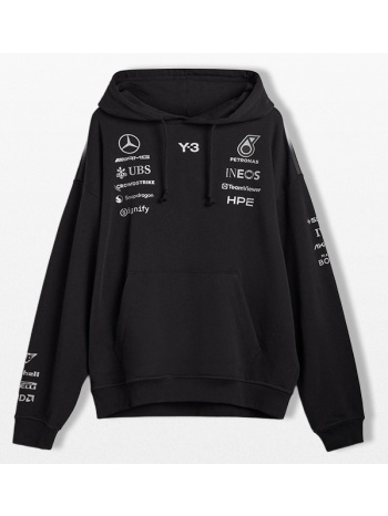 y-3 yohji yamamoto x amg ανδρικό μαύρο f1 team hoodie