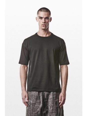 thom krom ανδρικό μαύρο t-shirt m ts 955 in black