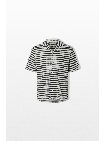 selected homme ανδρικό λευκό dylan ss overshirt