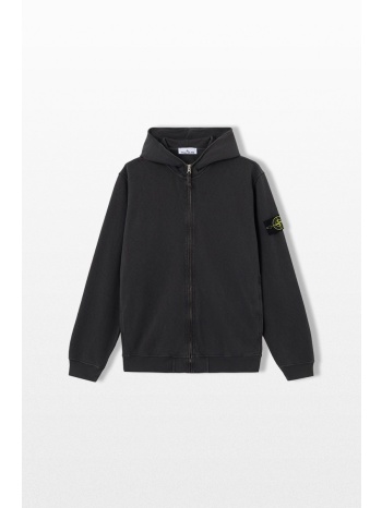 stone island ανδρικό γκρι zip up hooded sweatshirt