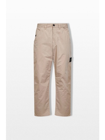 stone island ανδρικό μπεζ chino trousers with pockets