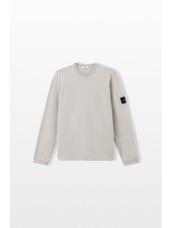 stone island ανδρικό γκρι knit crewneck jumper