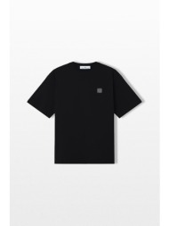 stone island ανδρικό μαύρο regular fit t-shirt