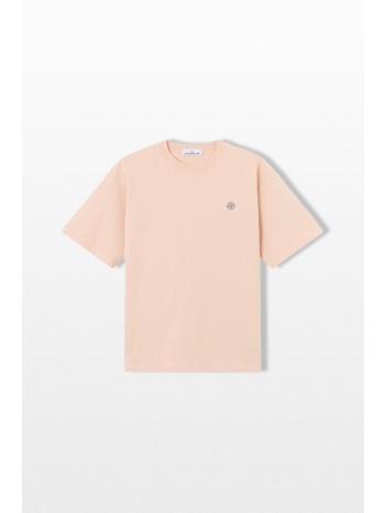 stone island ανδρικό ροζ regular fit t-shirt