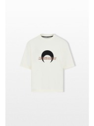 marine serre ανδρικό λευκό ms sports t-shirt