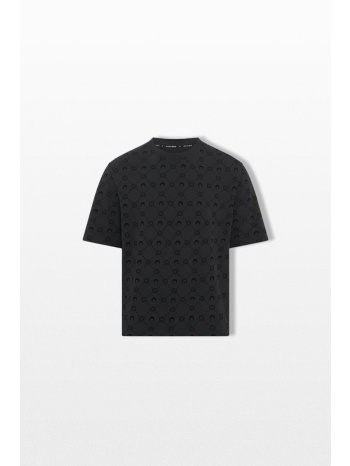 marine serre ανδρικό μαύρο monogram t-shirt σε προσφορά