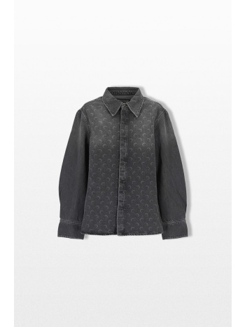 marine serre ανδρικό γκρι moon laser ls shirt σε προσφορά