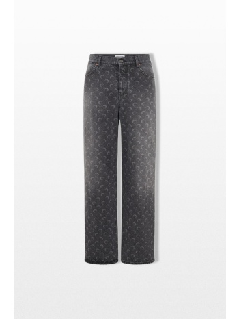 marine serre ανδρικό γκρι moon laser baggy jeans σε προσφορά