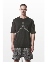 thom krom ανδρικό μαύρο t-shirt m ts 933