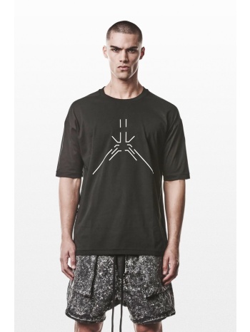 thom krom ανδρικό μαύρο t-shirt m ts 933