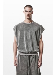 thom krom ανδρικό γκρι t-shirt m ts 917