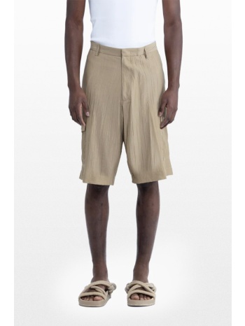 i`m brian ανδρικό χακί bermuda shorts with pockets and