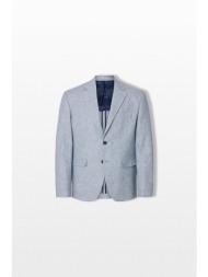 selected homme ανδρικό μπλε single breasted blazer