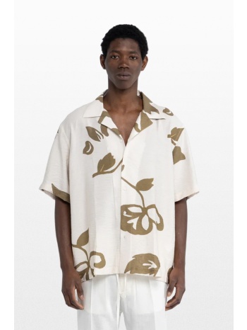 i`m brian ανδρικό πολύχρωμο open νeck shirt with print