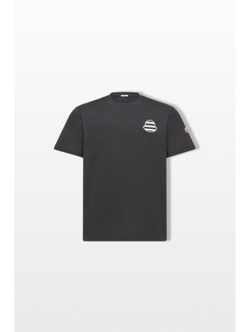 moncler ανδρικό μπλε striped logo t-shirt
