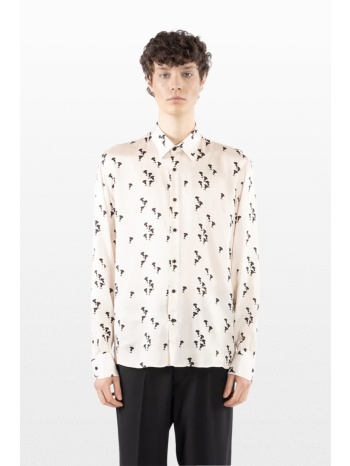i`m brian ανδρικό πολύχρωμο flowing viscose shirt