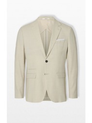 selected homme ανδρικό μπεζ single breasted blazer
