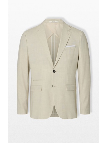 selected homme ανδρικό μπεζ single breasted blazer