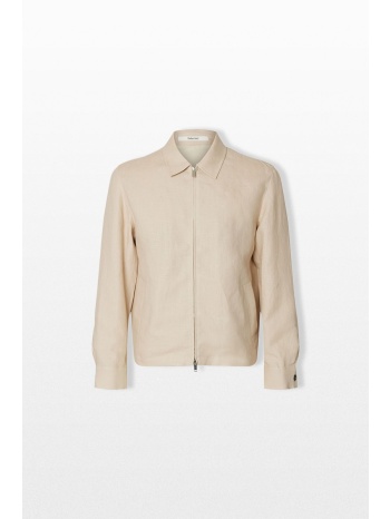 selected homme ανδρικό μπεζ linen jacket