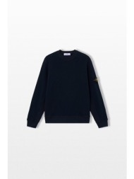 stone island ανδρικό μπλε crewneck sweatshirt