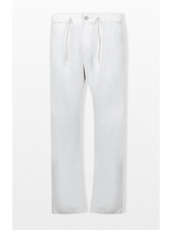 herno ανδρικό λευκό nylon maestro trousers