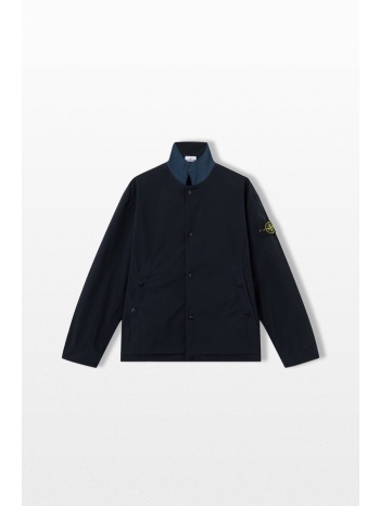stone island ανδρικό μπλε coach jacket with anti-drop
