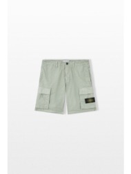 stone island ανδρικό πράσινο cargo bermuda shorts