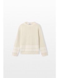stone island ανδρικό μπεζ crewneck jumper