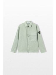 stone island ανδρικό πράσινο overshirt with pocket