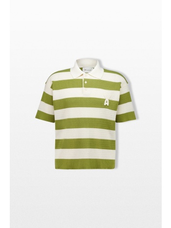 ami paris ανδρικό πολύχρωμο striped polo