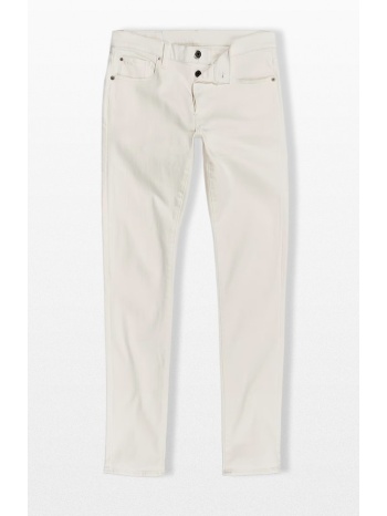 g-star ανδρικό λευκό 3301 slim jeans