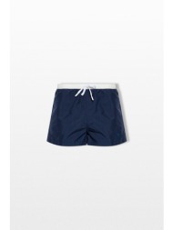 ami paris ανδρικό μπλε bicolor swimsuit