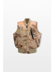 alpha industries ανδρικό πολύχρωμο ma-1 base vest camo