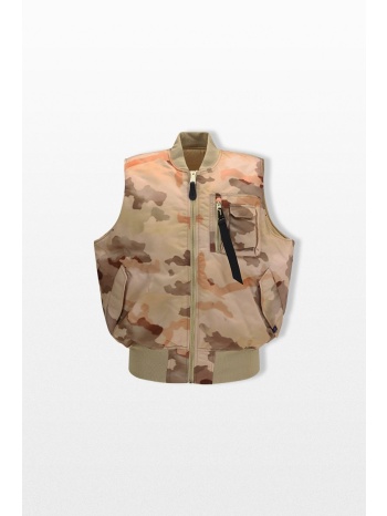 alpha industries ανδρικό πολύχρωμο ma-1 base vest camo