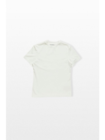 acne studios ανδρικό λευκό rubber logo t-shirt