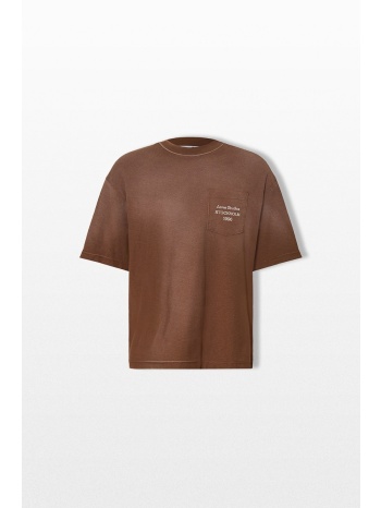 acne studios ανδρικό καφέ oversized t-shirt