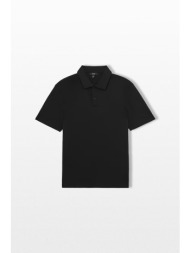 reiss ανδρικό μαύρο air-water polo shirt