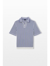 reiss ανδρικό μπλε short sleeved polo shirt