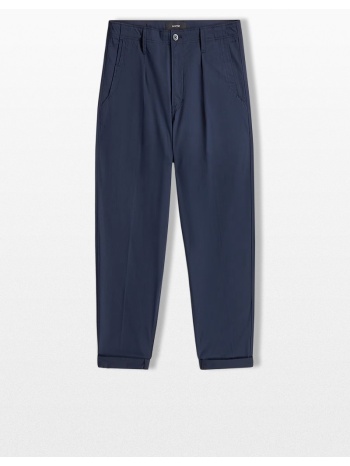 g-star ανδρικό μπλε pleated chino trousers