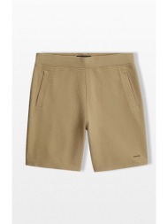 g-star ανδρικό μπεζ structured jersey shorts