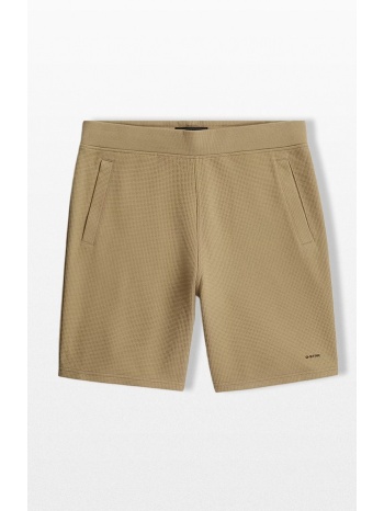 g-star ανδρικό μπεζ structured jersey shorts