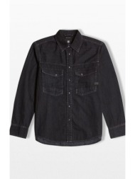 g-star ανδρικό μαύρο dakota slim denim shirt