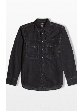 g-star ανδρικό μαύρο dakota slim denim shirt σε προσφορά