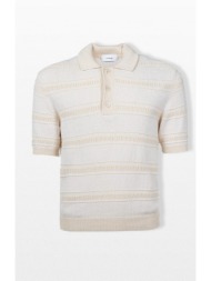 lardini ανδρικό λευκό cotton polo shirt